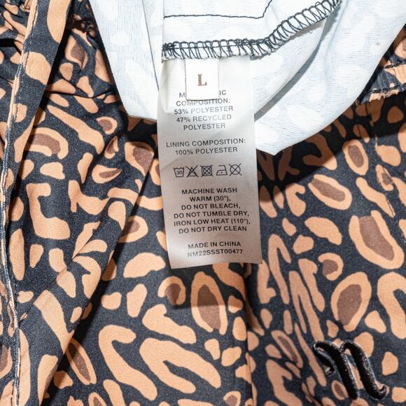 Nanushka Men's Large Printed Drawstring Shorts trunks brown - Picture 7 of 9